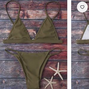 Zaful green bikini